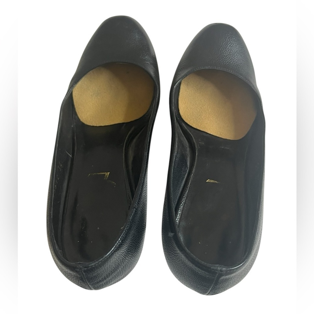 YSL Yves Saint Laurent Embossed Leather Pumps Heels Black size 34 - Picture 12 of 16
